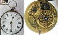 Карманные двухкрышечные часы Willaim Dunant в серебряном футляре 1843г